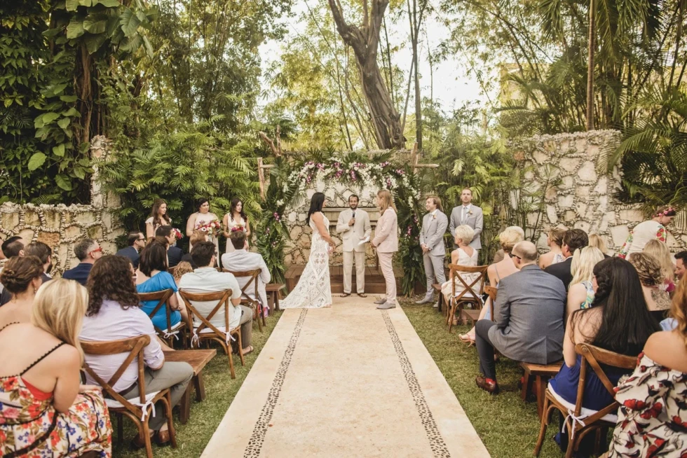 Garden & Terrace Wedding Photos in Oaxaca